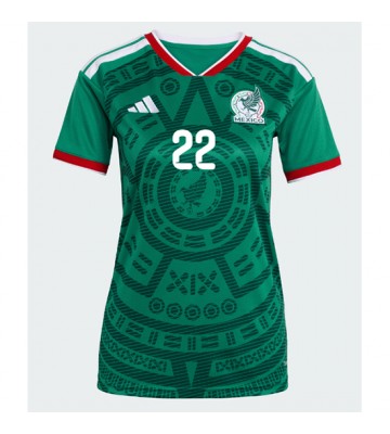 Mexico Hirving Lozano #22 Hjemmebanetrøje Dame VM 2026 Kortærmet